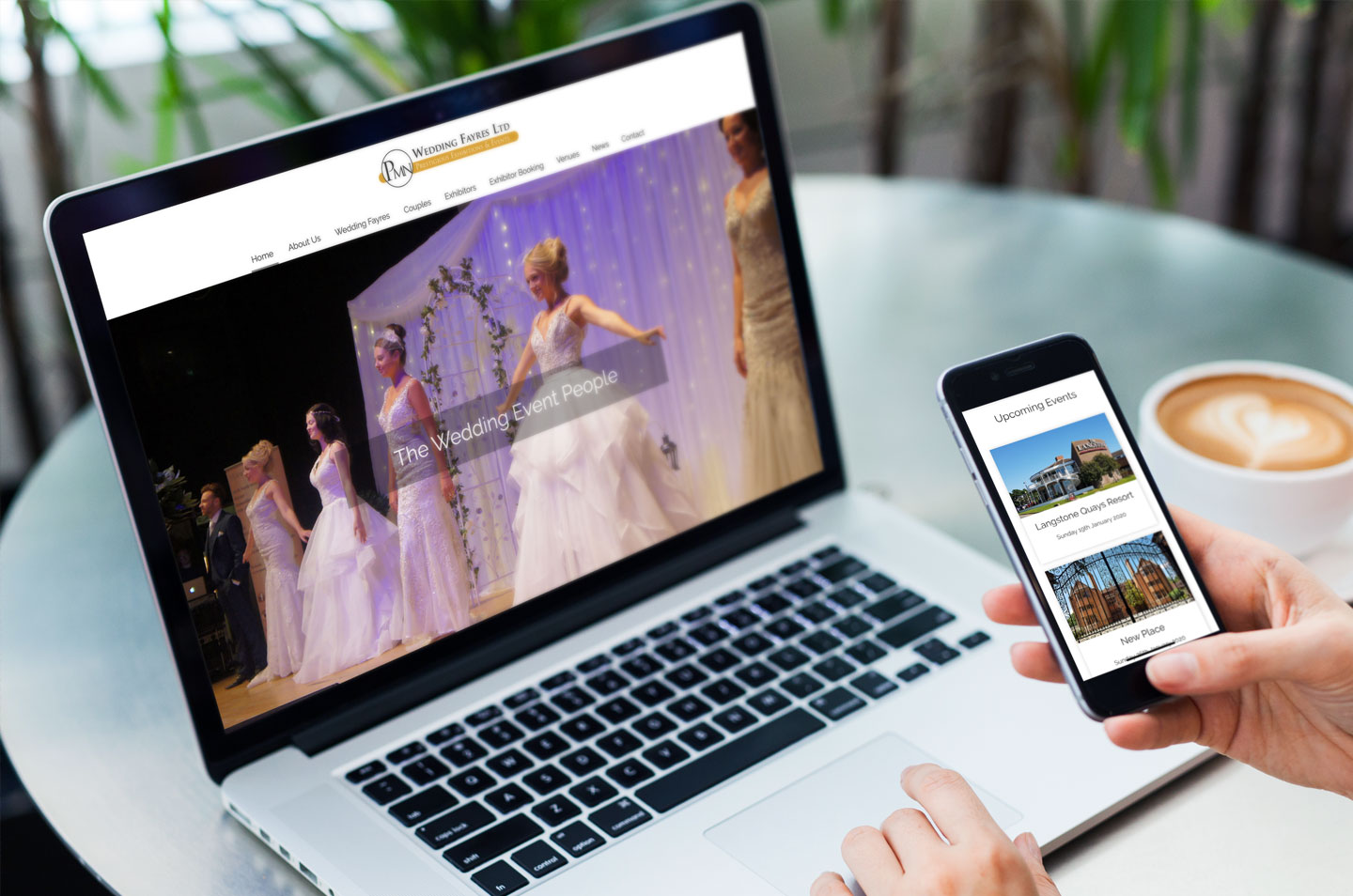 PMN Wedding Fayres Website Design